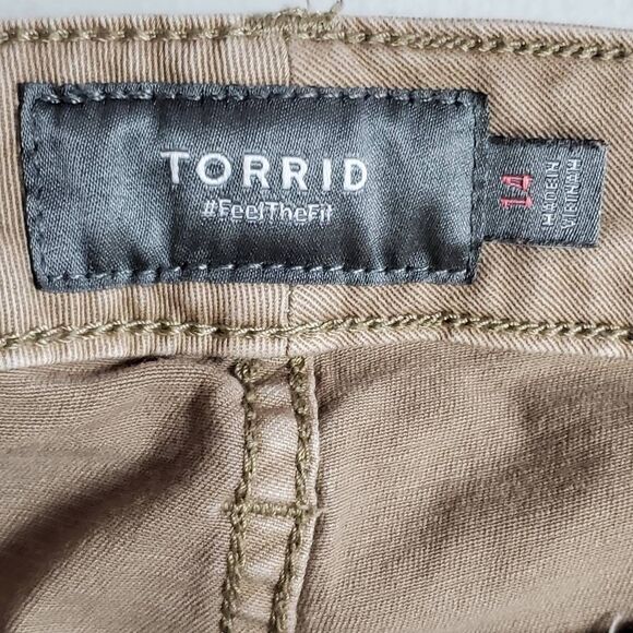 Torrid Tan Cropped Pants - Picture 5 of 7